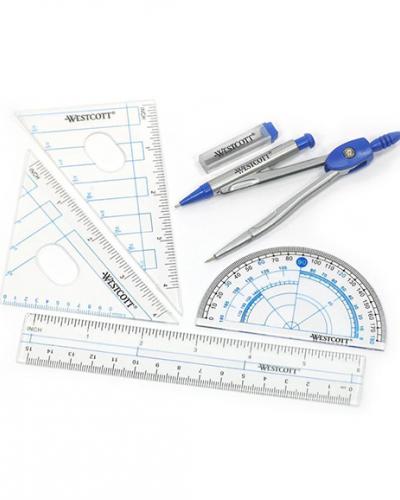 A photo of geometry tools