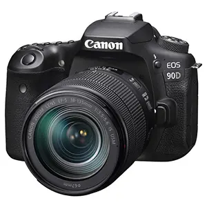 Canon EOS 90D DSLR camera.
