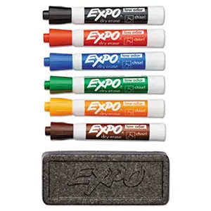 Dry-erase marker set & eraser.