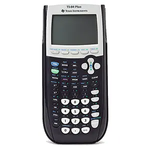 Graphing calculator, Texas Instruments TI-84 Plus.