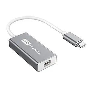 Mini DisplayPort to USB-C adapter.