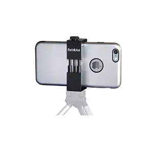 RetiCAM smartphone tripod mount holding iPhone.
