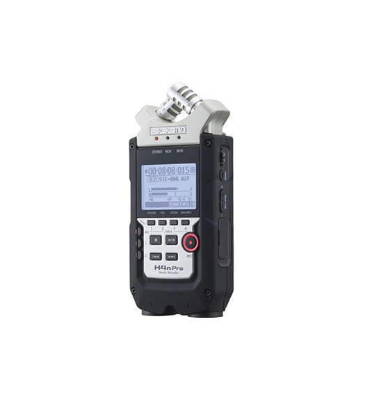 Zoom H4N Pro audio recorder.