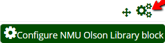 Select: Configure NMU Olson Library block.