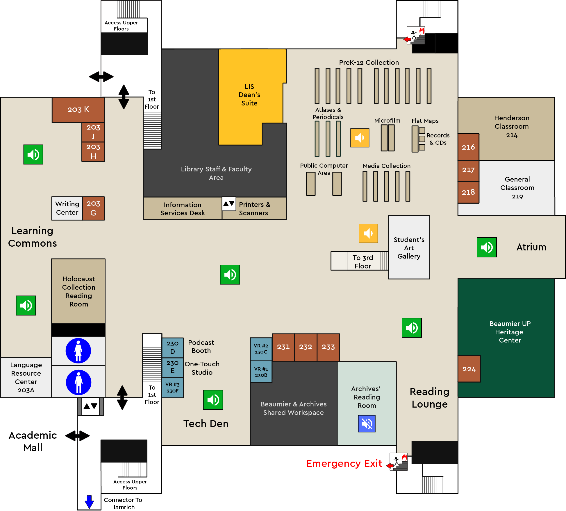 HardenHarden Hall 2nd floor map, please call 906-227-2250 for information.