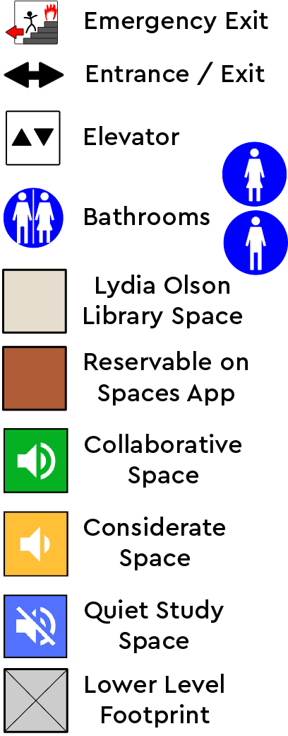 Harden Hall map legend, please call 906-227-2250 for information.