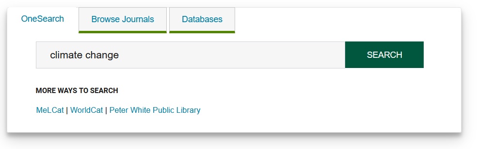 library homepage search