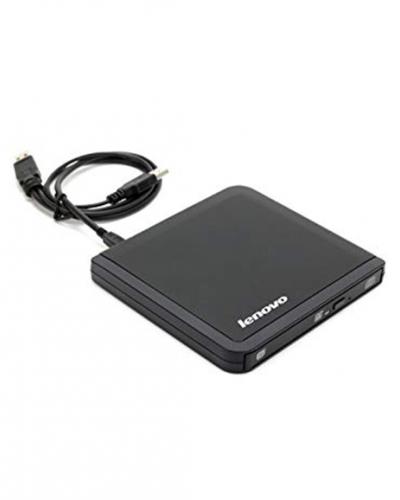 A photo of a Lenovo Slim USB portable DVD burner