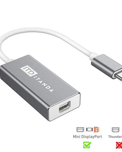 Image of Min DP to USB C adapter