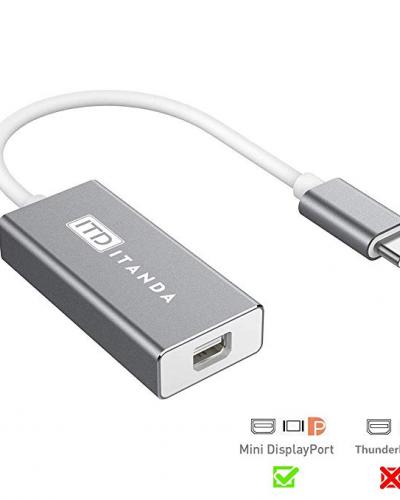 Mini DisplayPort to USB-C adapter