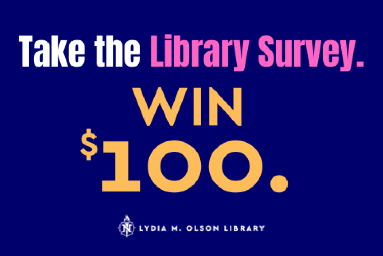 Take the Library Survey. Win $100. 
