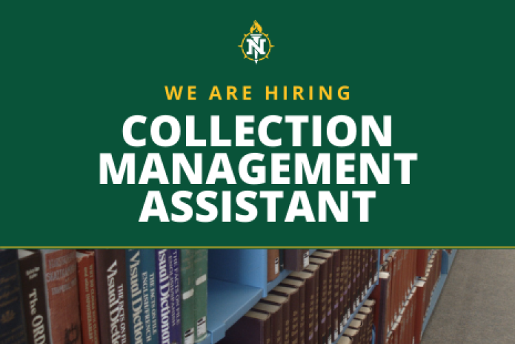 We are hiring: Collection Management Assistant