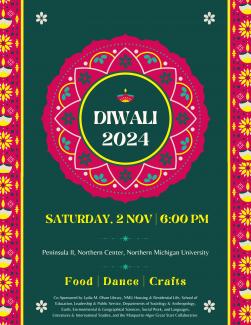 Diwali event flyer.