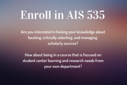 Enroll in AIS 535