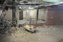 A photo of Harden Hall demo, the old Dean's Suite