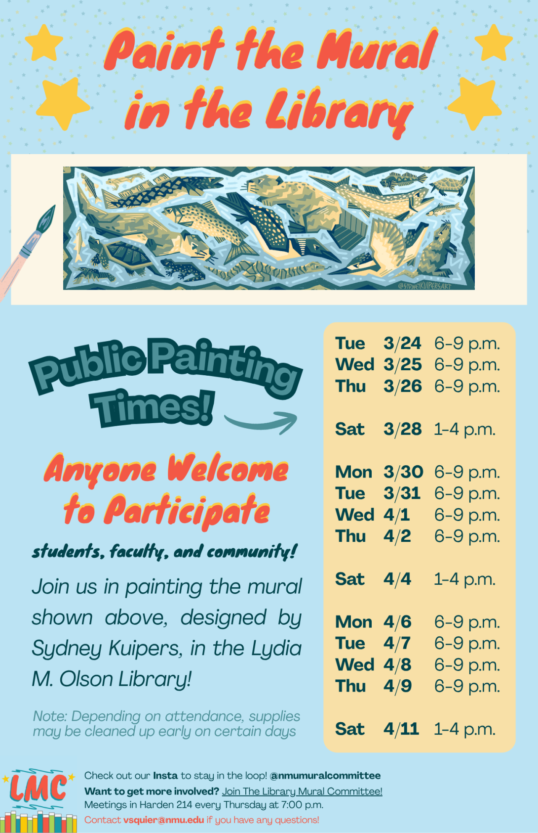 Event flyer, all information included within page text.