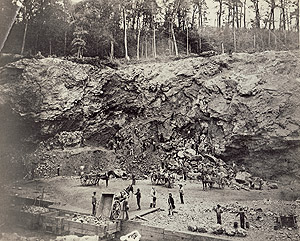 An early open pit mine