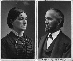 Side portrait of Mr. and Mrs. Harlow