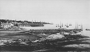 The harbor of Marquette in 1863
